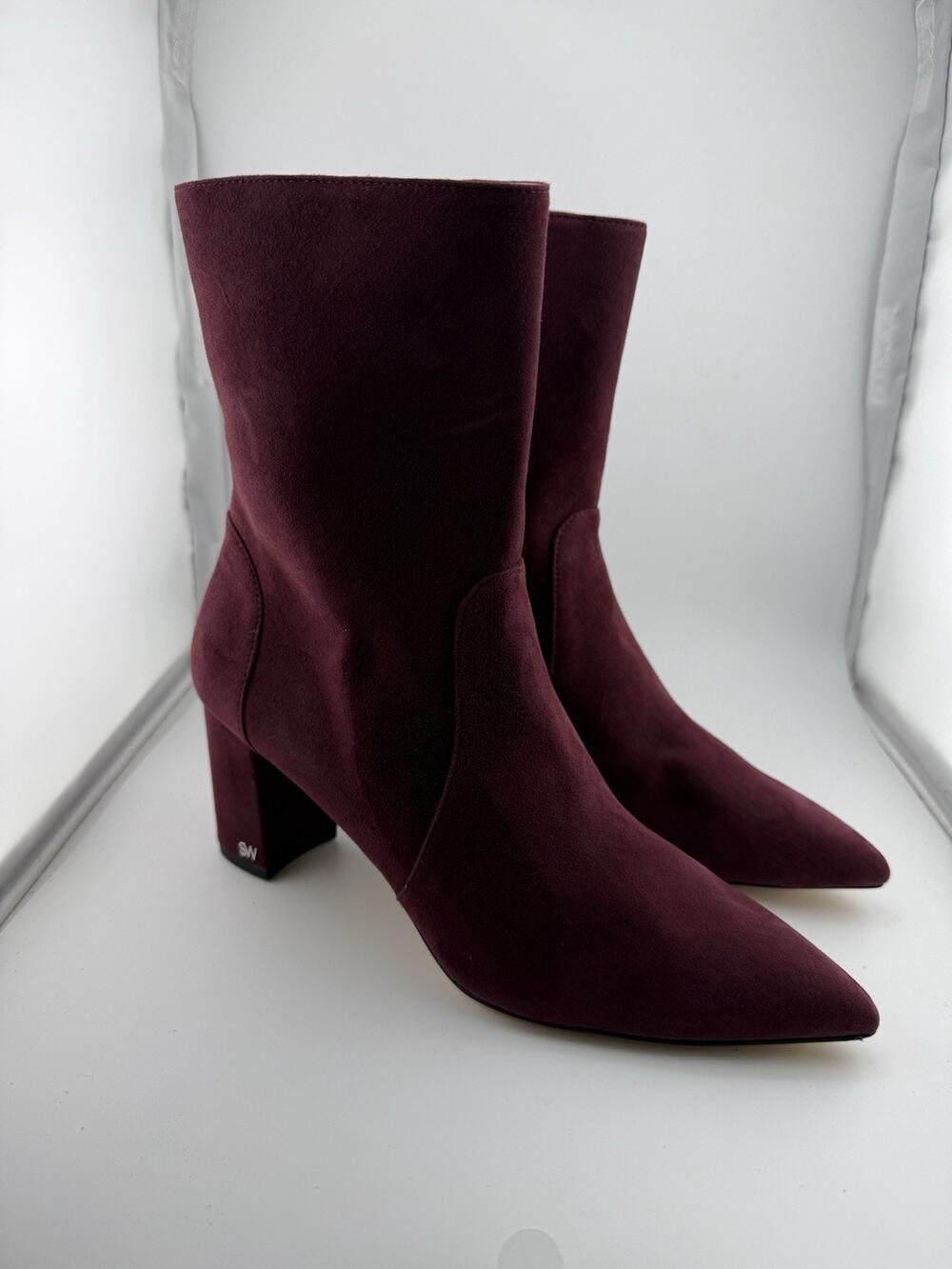 NWOB Stuart Weitzman Rylee 75 Block Heel 3” Suede Ankle Boots BootiesSize 7.5